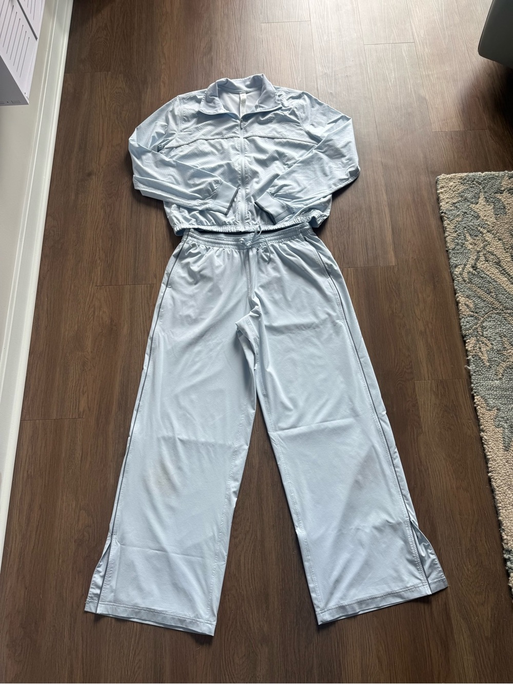 lululemon athletica track suit jacket sz 12 pants sz large